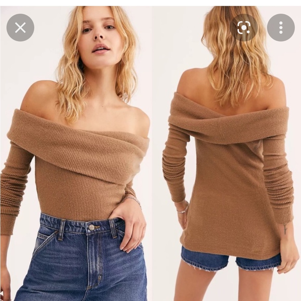 Free People Snowbunny Sweater Brown